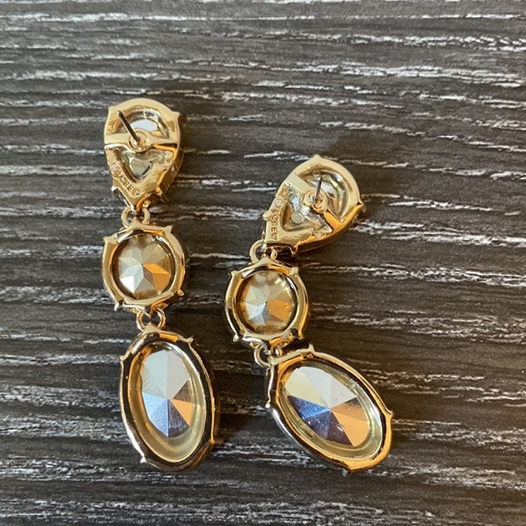 *PLEASE READ CAPTION. J.Crew Factory gemstone dangle earrings with no backs. - Picture 2 of 2